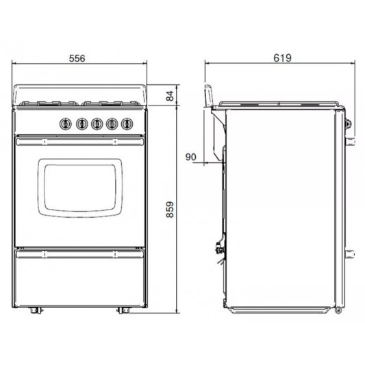 LONGVIE COCINA 12331B 4H BLANCA LUZ...