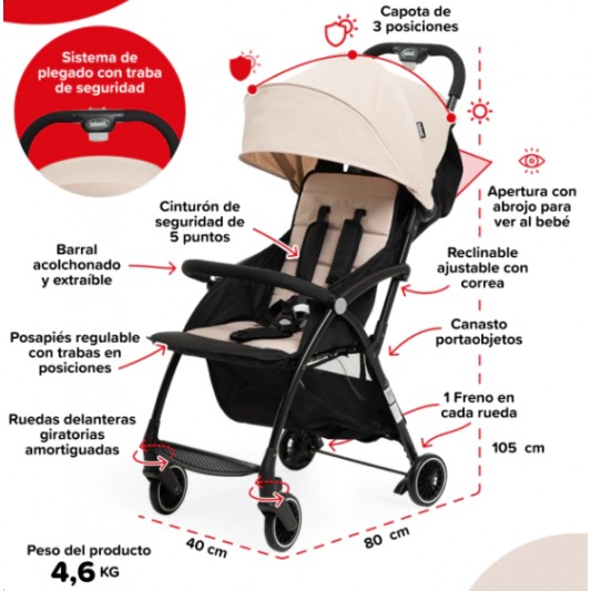 BEBESIT COCHECITO DE PASEO 1250-C...