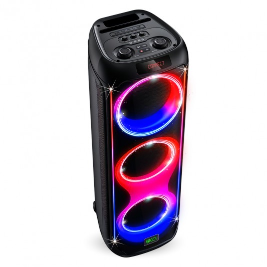 GCA PARLANTE VOLKANO 8" X3 50W LED FM...