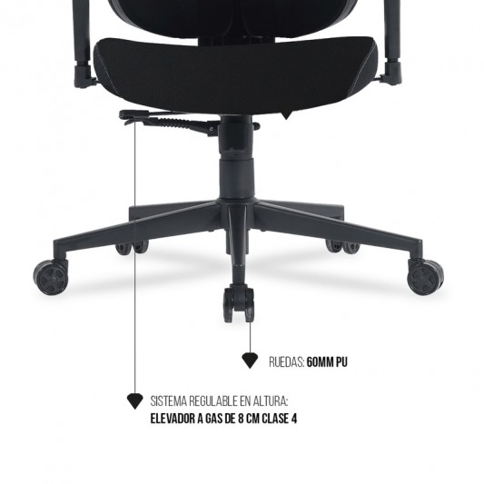 LEVEL UP SILLA GAMER ZEUS PRO NEGRA