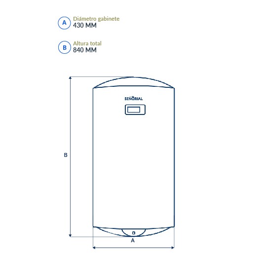 SEÑORIAL TERMO BLACK 2.0 TSBE80 80LT...
