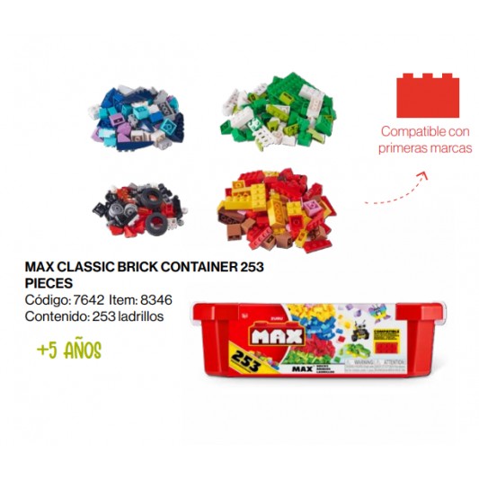 ZURU MAX CLASSIC BRICK CONTAINER 253...