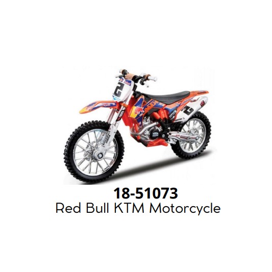 BBURAGO 1:18 RED BULL KTM MOTORCYCLE...