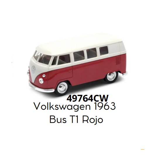 MATTEL WELLY 1:34 VOLKSWAGEN 1963 BUS...
