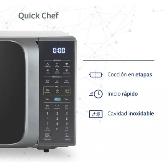 BGH MICROONDAS B-223DS20I QUICK CHEF...