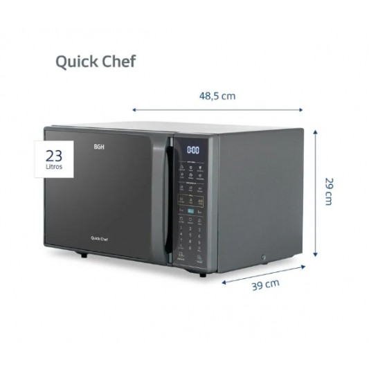 BGH MICROONDAS B-223DS20I QUICK CHEF...