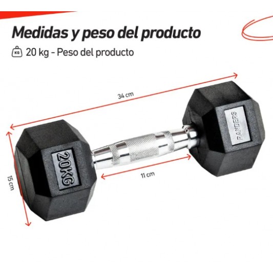 RANDERS MANCUERNA EXAGONAL ENGOMADA...