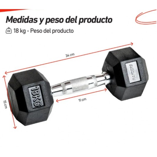 RANDERS MANCUERNA EXAGONAL ENGOMADA...