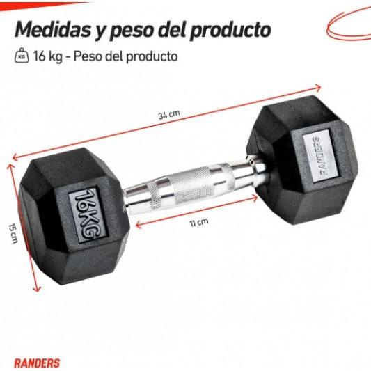 RANDERS MANCUERNA EXAGONAL ENGOMADA...