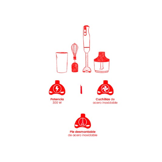 DAEWOO MIXER DE MANO DHB-708S 2 VEL...