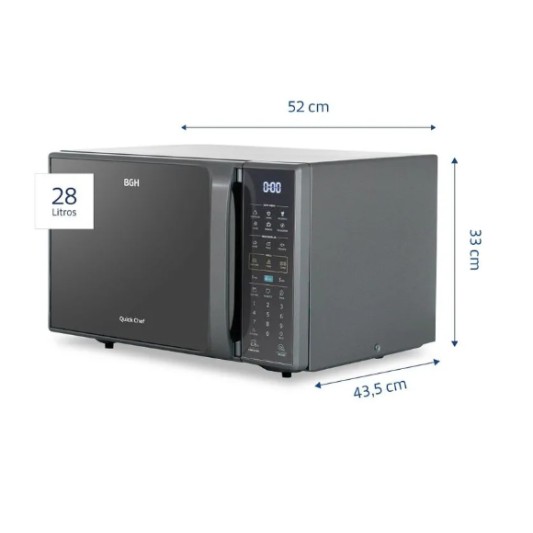BGH MICROONDAS B-228DS20I QUICK CHEF... BGH MICROONDAS B-228DS20I QUICK CHEF...