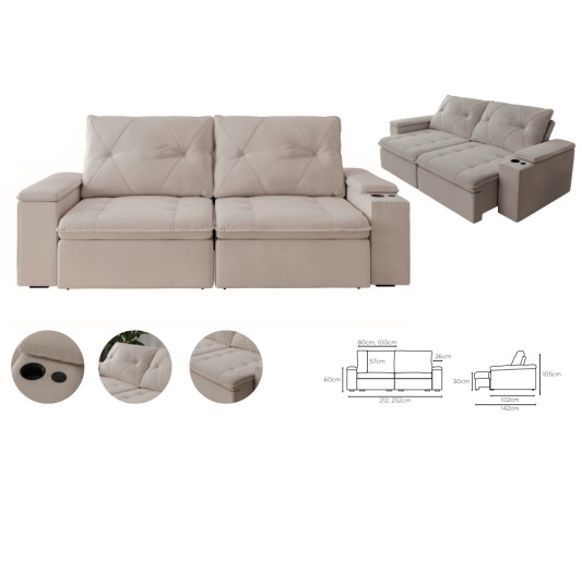 BEX´S SOFA SAN DIEGO 3L C/2 BR TC... BEX´S SOFA SAN DIEGO 3L C/2 BR TC...