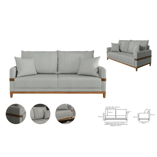BEX´S SOFA KAZU 2 CUERPOS C/2 TC LINO... BEX´S SOFA KAZU 2 CUERPOS C/2 TC LINO...
