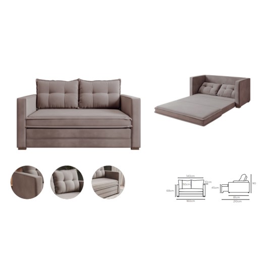 BEX´S SOFA CAMA LONDRES TC PANA GRIS BEX´S SOFA CAMA LONDRES TC PANA GRIS