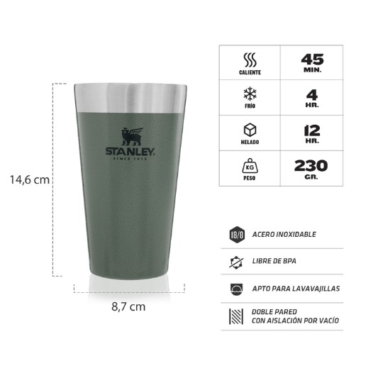 STANLEY VASO PINTA 10-02282-065 VERDE...