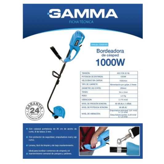 GAMMA BORDEADORA G-3081 ELECTRICA...