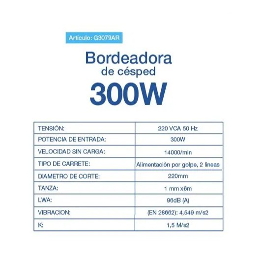 GAMMA BORDEADORA G-3079 ELECTRICA...