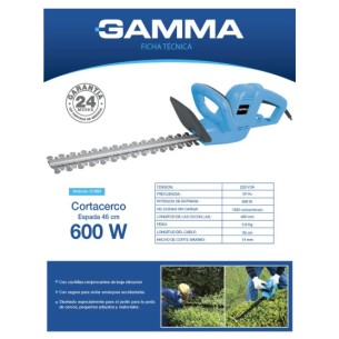 GAMMA CORTACERCO G-1860 600... 2
