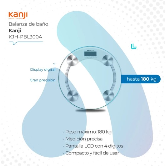KANJIHOME BALANZA DE BAÑO KJH-PBL300A