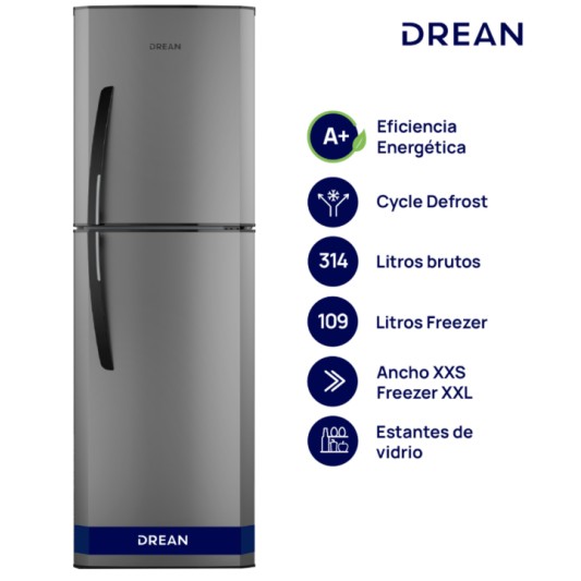 DREAN HELADERA HDR-320F50E C/FREEZER... DREAN HELADERA HDR-320F50E C/FREEZER...