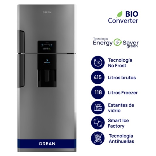 DREAN HELADERA RDP-410ZRT C/FREEZER... DREAN HELADERA RDP-410ZRT C/FREEZER...