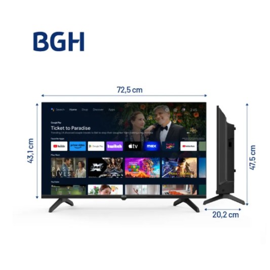 BGH LED 32" B-3225G5A ANDROID TV HD... BGH LED 32" B-3225G5A ANDROID TV HD...