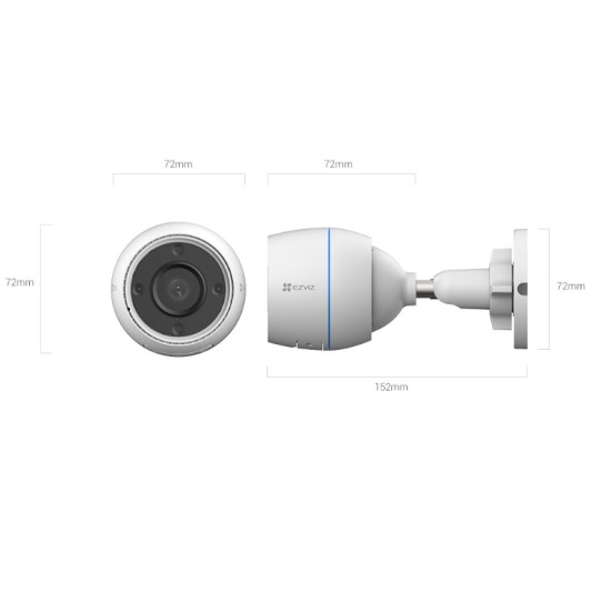 EZVIZ CAMARA DE SEGURIDAD H3C-2MP...