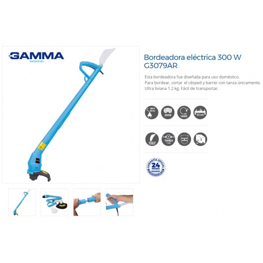 gamma-bordeadora-m-g3079-electrica-300w-22cm-corte