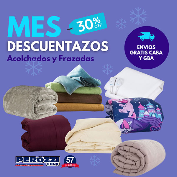 Frazadas en Perozzi