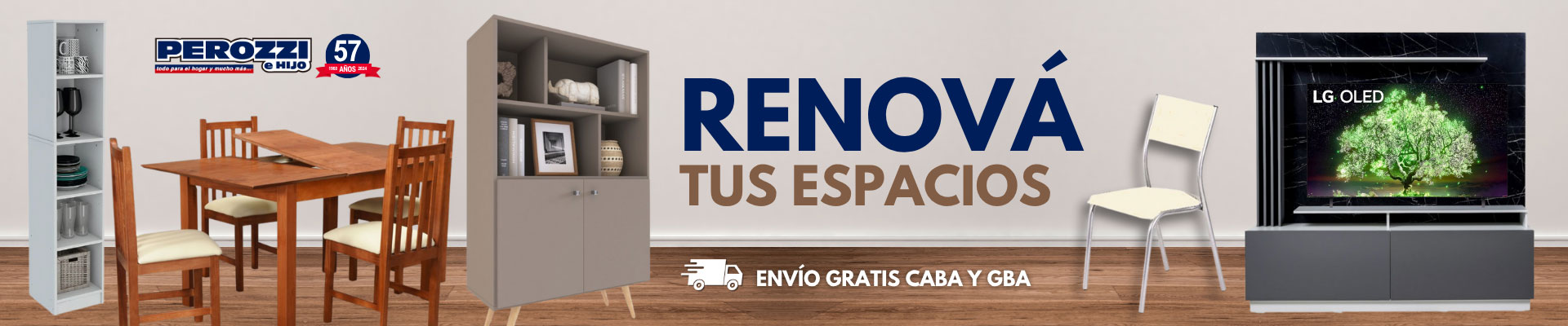 Renová tus espacios en Perozzi