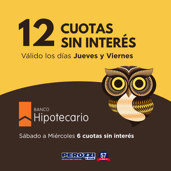 Banco Hipotecario cuotas sin interés