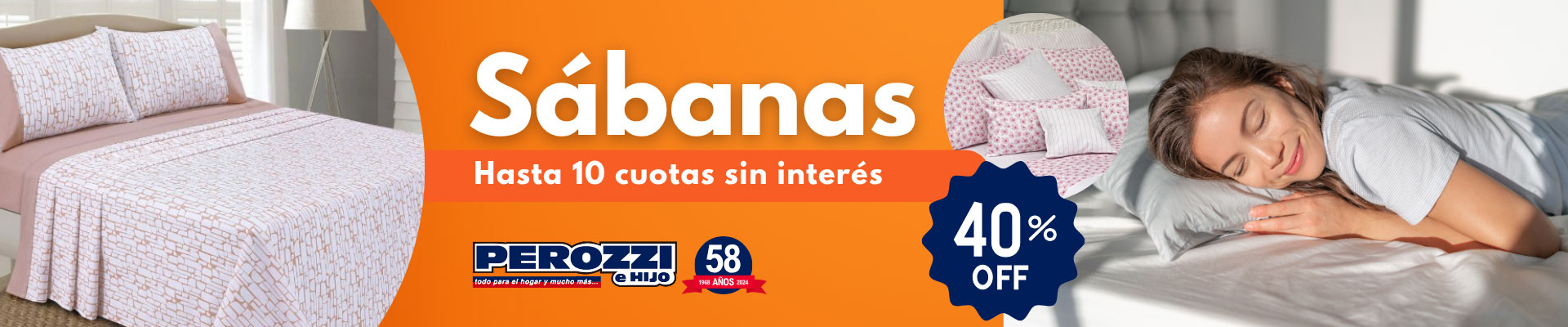 Sábanas en Perozzi